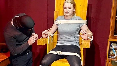 Extreme Needle Torture In The Chair