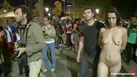 Spanish Hottie Naked And Fucked In Public