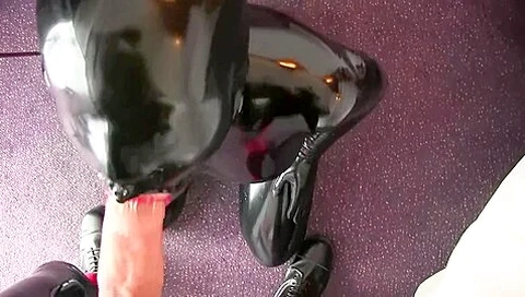 Latex Doll Blowjob Cocksucker