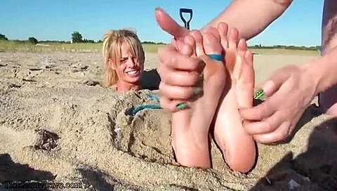 Beach Vacation Tickling With Violet Skye