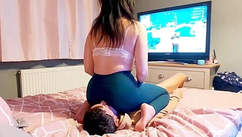 Gamer Girl Facesitting! (smothered For 20 Minutes Straight) Slave Gasping For Air Under Her Ass!! - Teaser Video