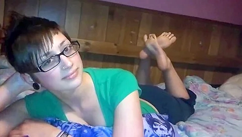 Shy Amateur Girlfriend Flaunts Her Feet And Toes With Sexy Red Nail Polish